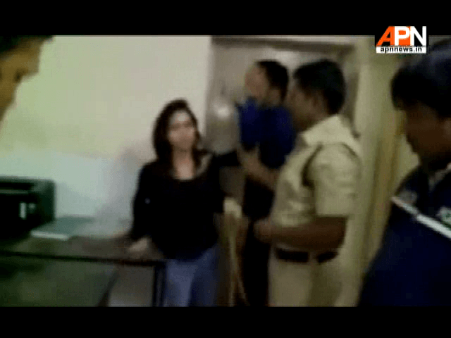 Watch how this girl is bringing the police station down in Hyderabad