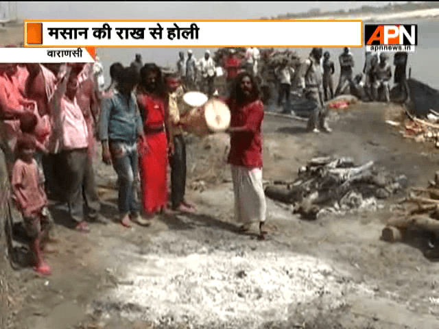 Passionate cries of Har Har Mahadev rant Varanasi as Shiv devotees play Holi