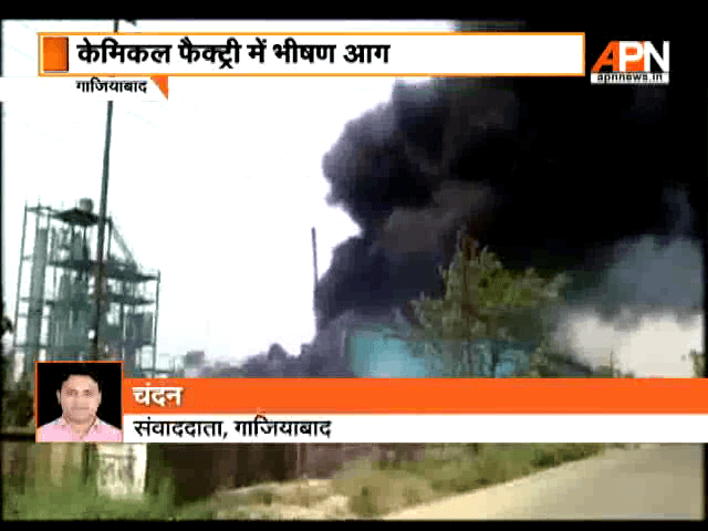 Rescue operations on in chemical factory in Ghaziabad