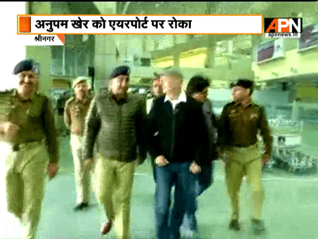 Actor Anupam Kher stopped at Srinagar airport, asked not to visit NIT