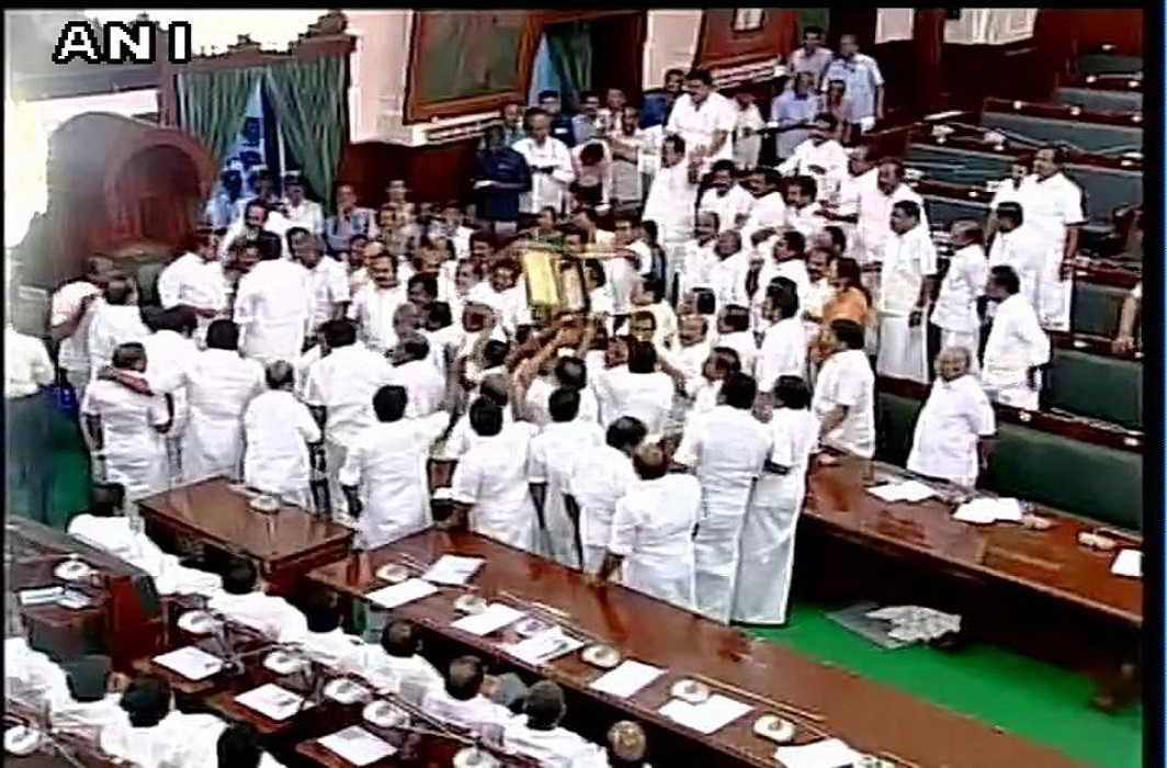 Pandemonium in Tamil Nadu assembly