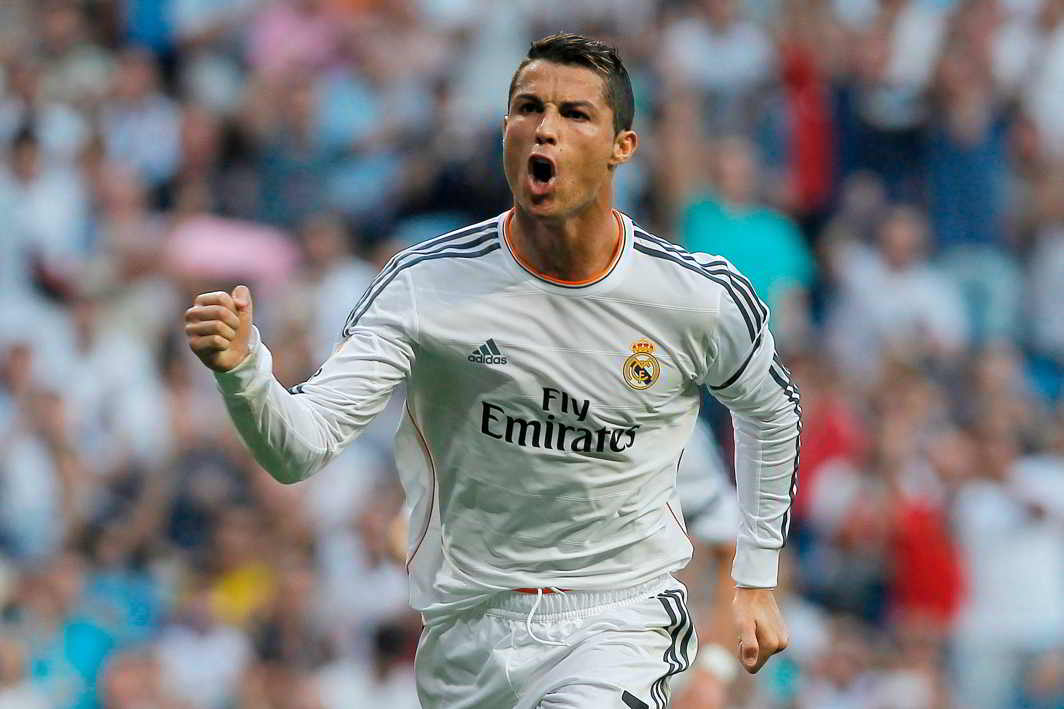 Real Madrid striker Cristiano Ronaldo