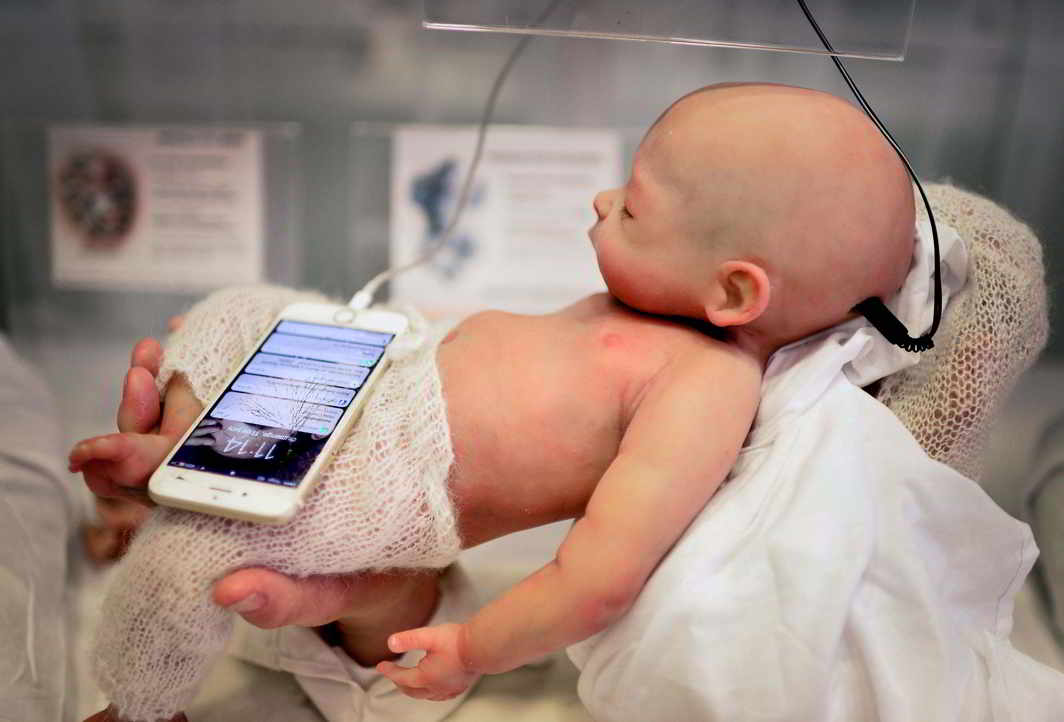 CUTE OR CREEPY? A Babyclon Animatronic baby is displayed at the Bilbao Reborn Doll Show, a trade fair featuring hyperrealist silicone and vinyl babies, known as "Reborns", in Bilbao, northern Spain, Reuters/UNI