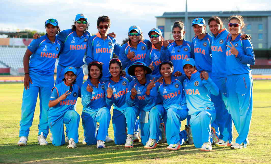 BEATING THE FAVOURITES: India celebrate winning their Women’s Cricket World Cup semifinal match against Australia at Derby, Britain. Their win was led by 19-year-old Harmanpreet Kaur’s unbeaten knock of 171 which stood out for its brilliance, Reuters/UNI