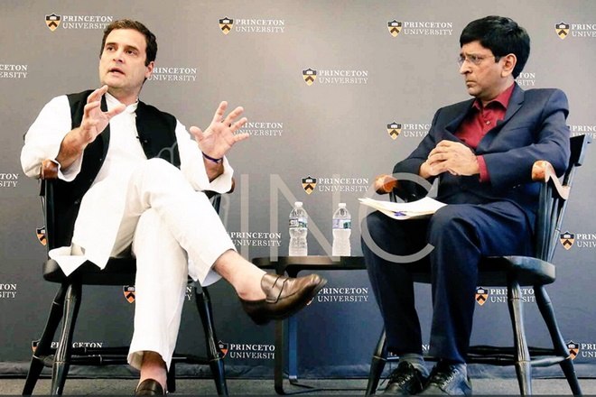 At Princeton University, RaGa lauds NaMo’s Make in India but criticizes its implementation