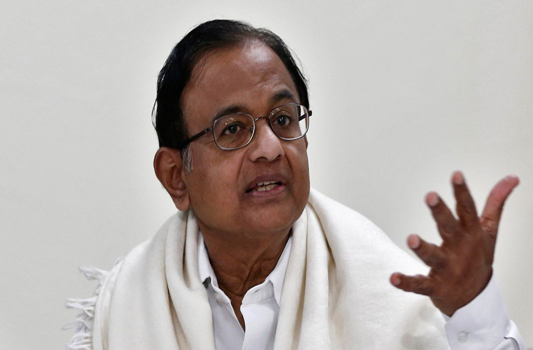 Former Union finance minister P Chidambaram