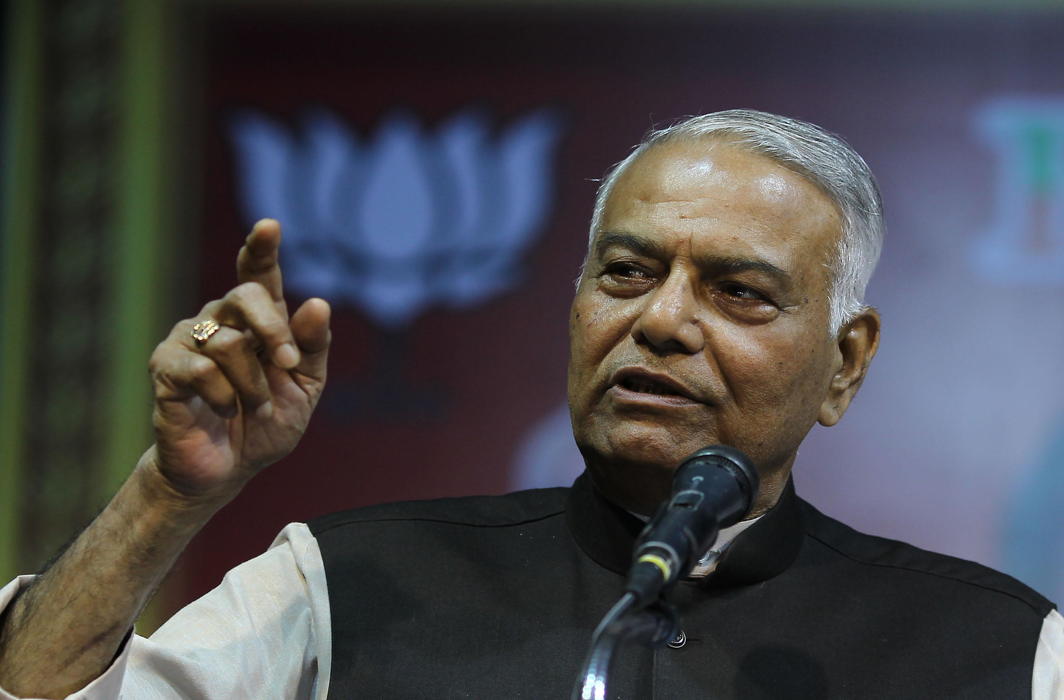 Former union minister Yashwant Sinha