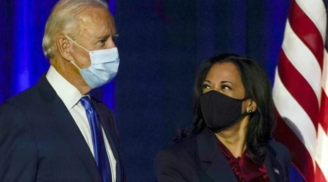 US President Biden with Vice President Kamala Harris