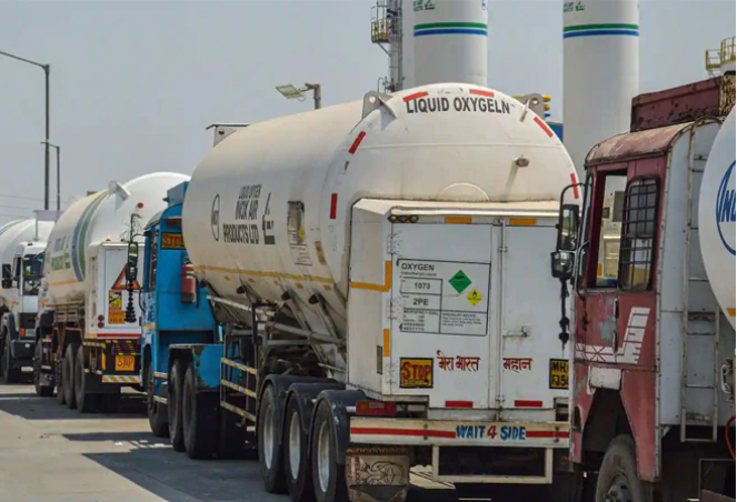 Containers Carrying Liquid Medical Oxygen