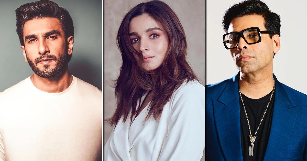 Ranveer singh, Alia Bhatt and Karan Johar