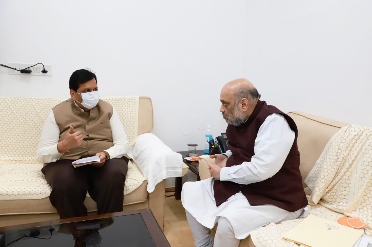 Mumbai BJP Chief Mangal Prabhat Lodha and Amit Shah