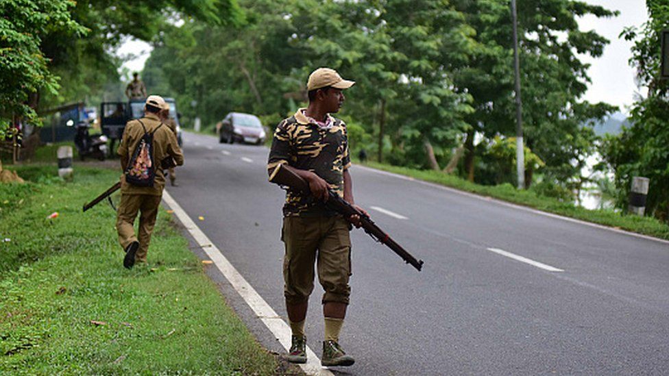 Assam police personnel