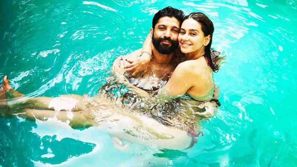 Actor and VJ Shibani Dandekar has turned a year older today. On her 42nd birthday, Shibani got her beau Farhan Akhtar's name tattooed on her neck and she can not help but show off.