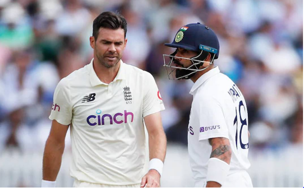 Former England cricketer Nick Compton and Virat Kohli