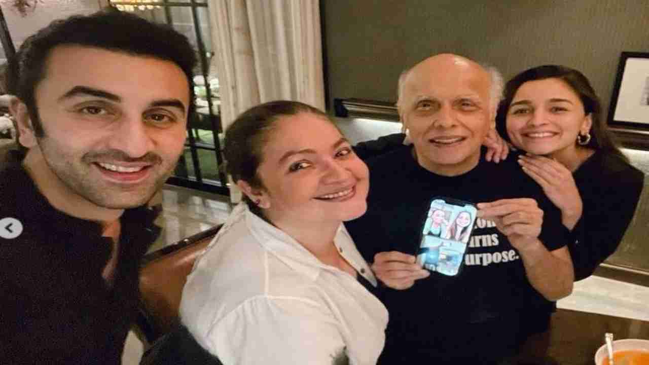 Alia Bhatt, Ranbir Kapoor and Mahesh Bhatt