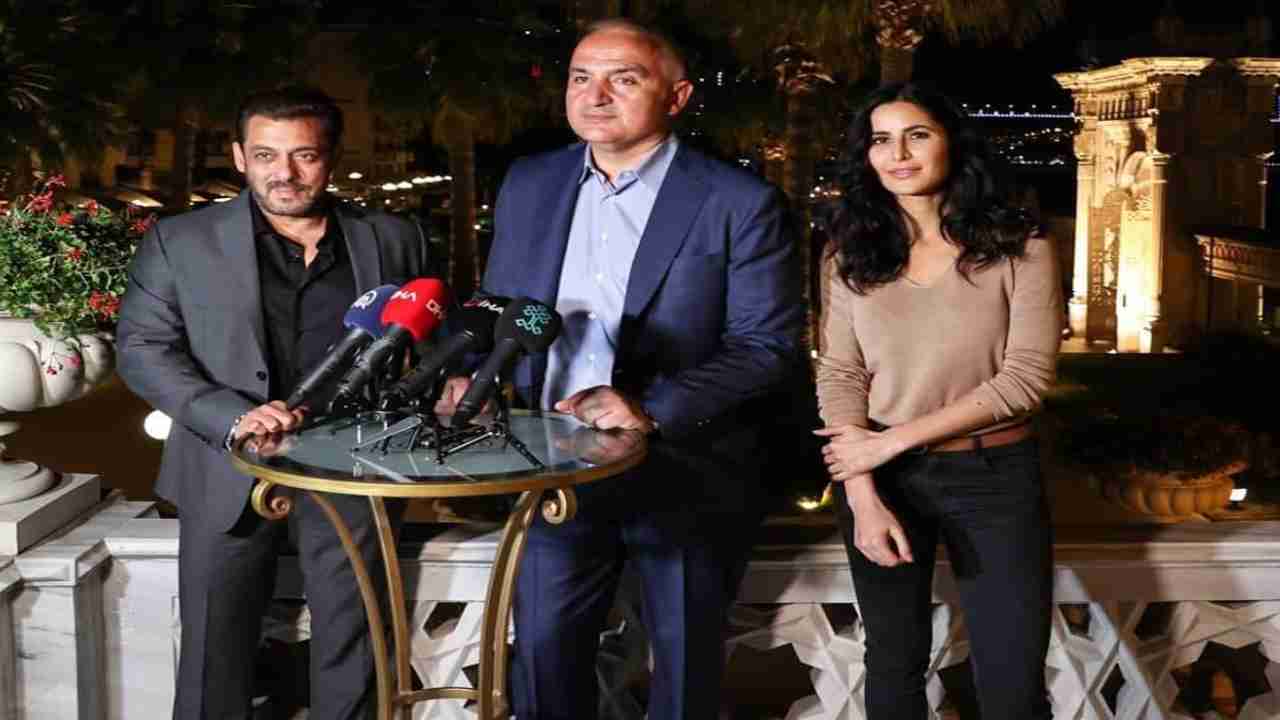 Salman Khan and Katrina Kaif with Turkish minister in Istanbul