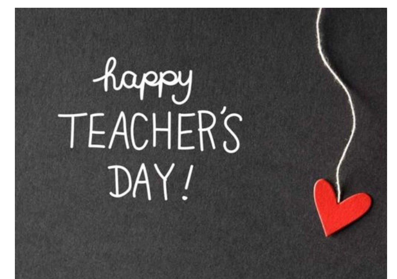 Teacher's day greeting card