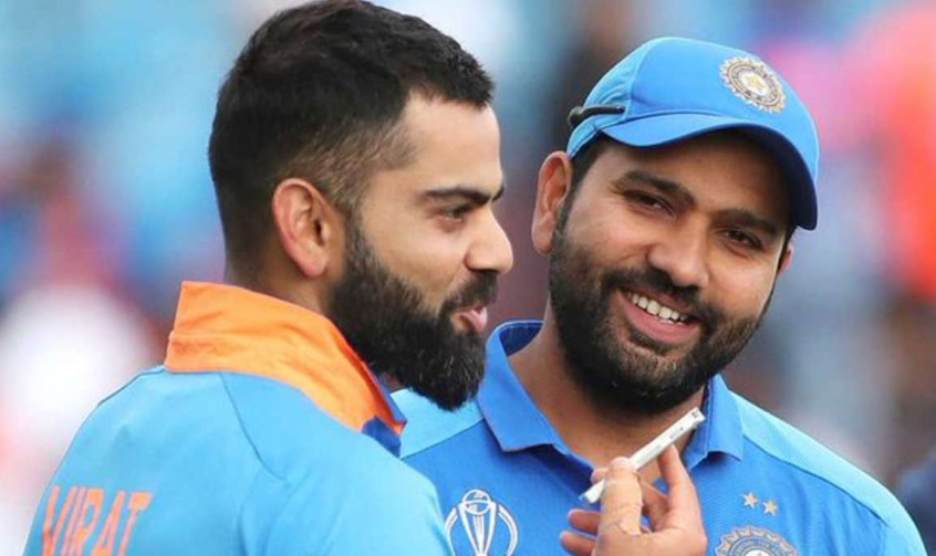 Virat Kohli with Rohit Sharma