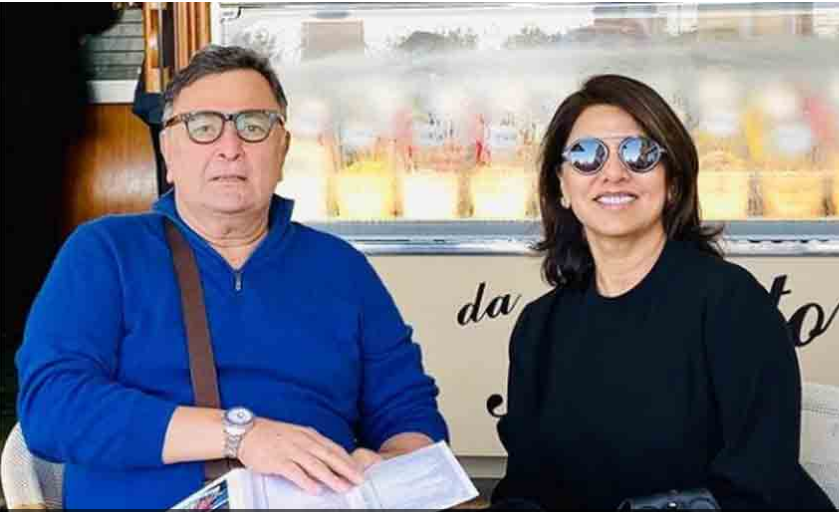 Rishi Kapoor with his wife Neetu Kapoor