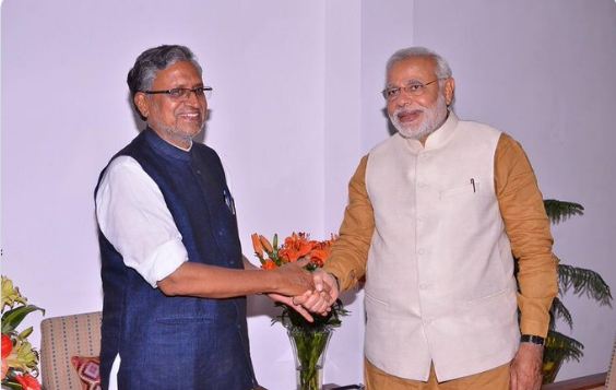 Sushil Modi and Narendra Modi