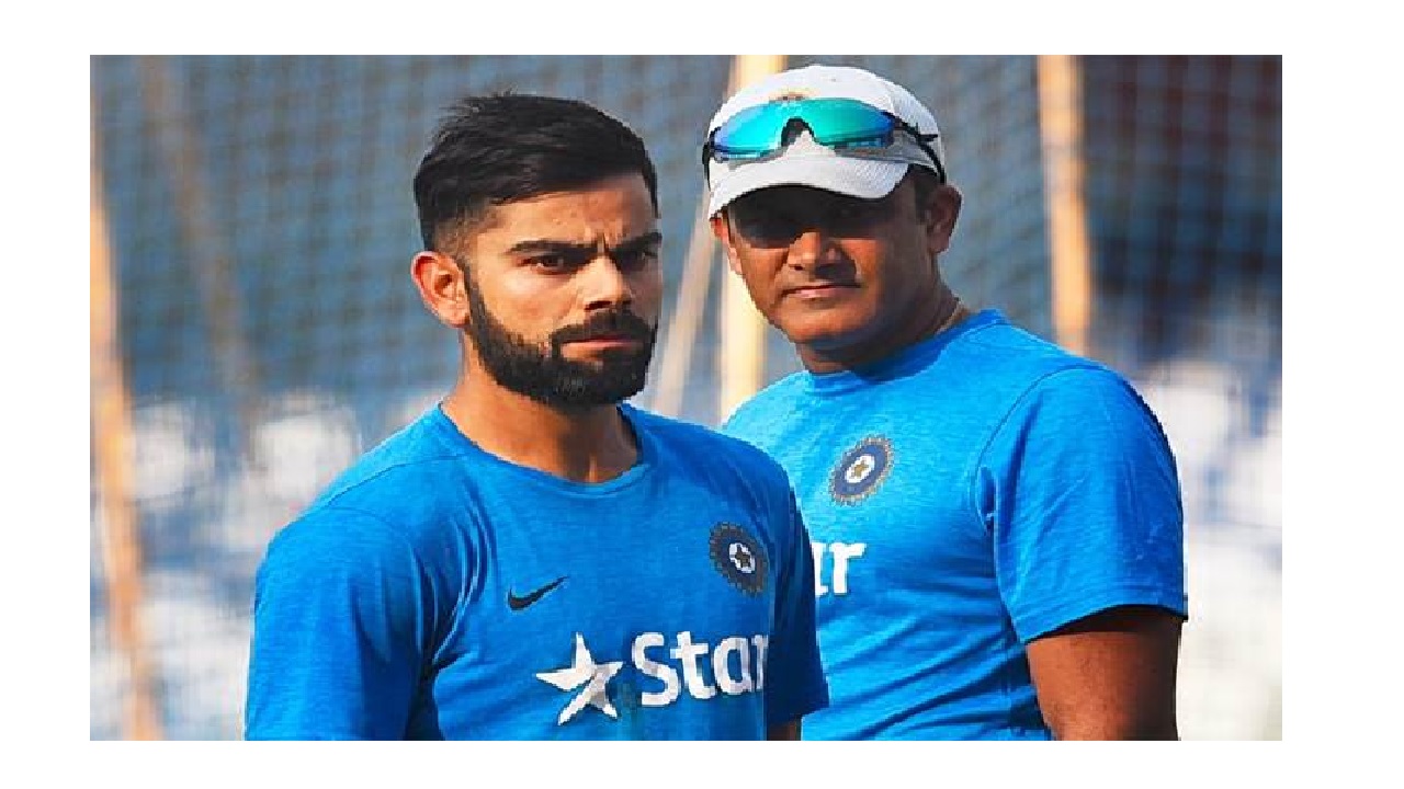 virat kohli and anil kumble