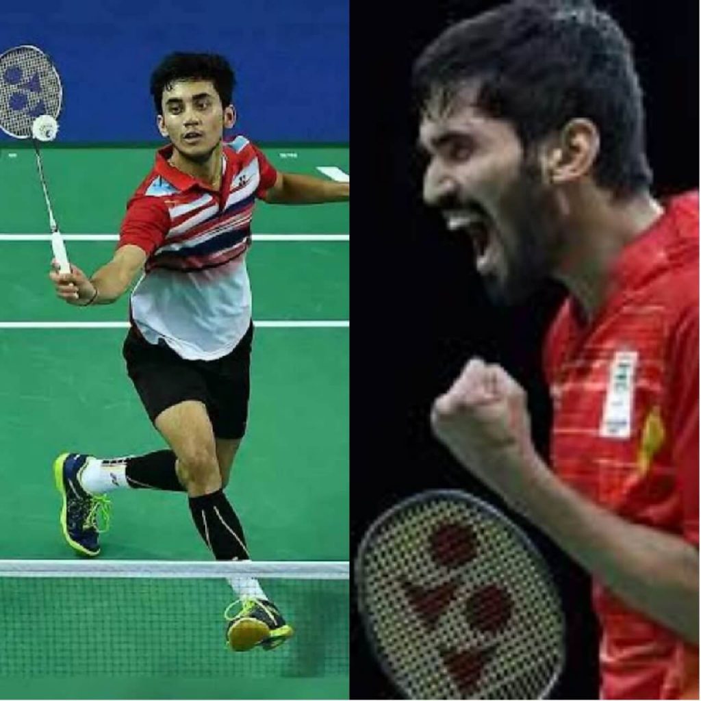 India's Kidambi Srikanth and Lakshay Sen