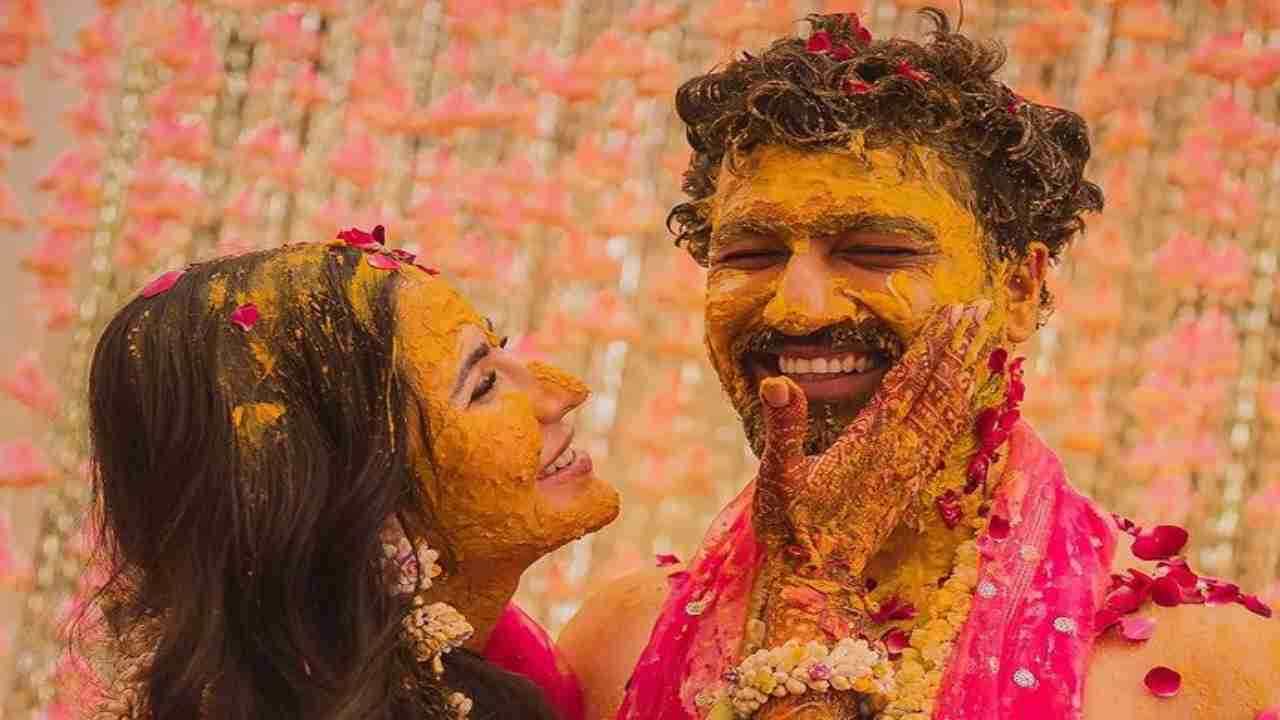 Katrina Kaif-Vicky Kaushal's Haldi ceremony