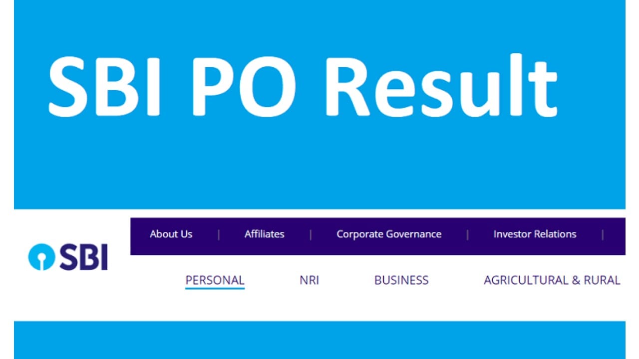 SBI PO exam result 2021