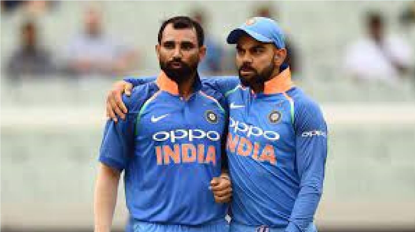 Mohammed Shami and Virat Kohli