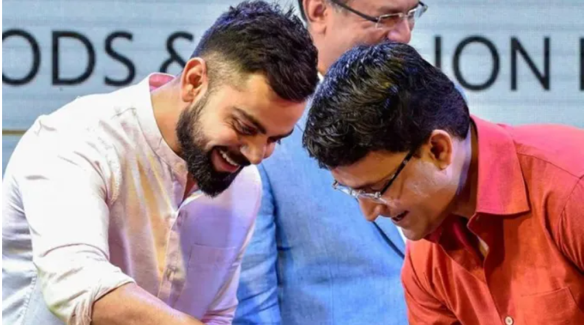 Virat Kohli and Sourav Ganguly