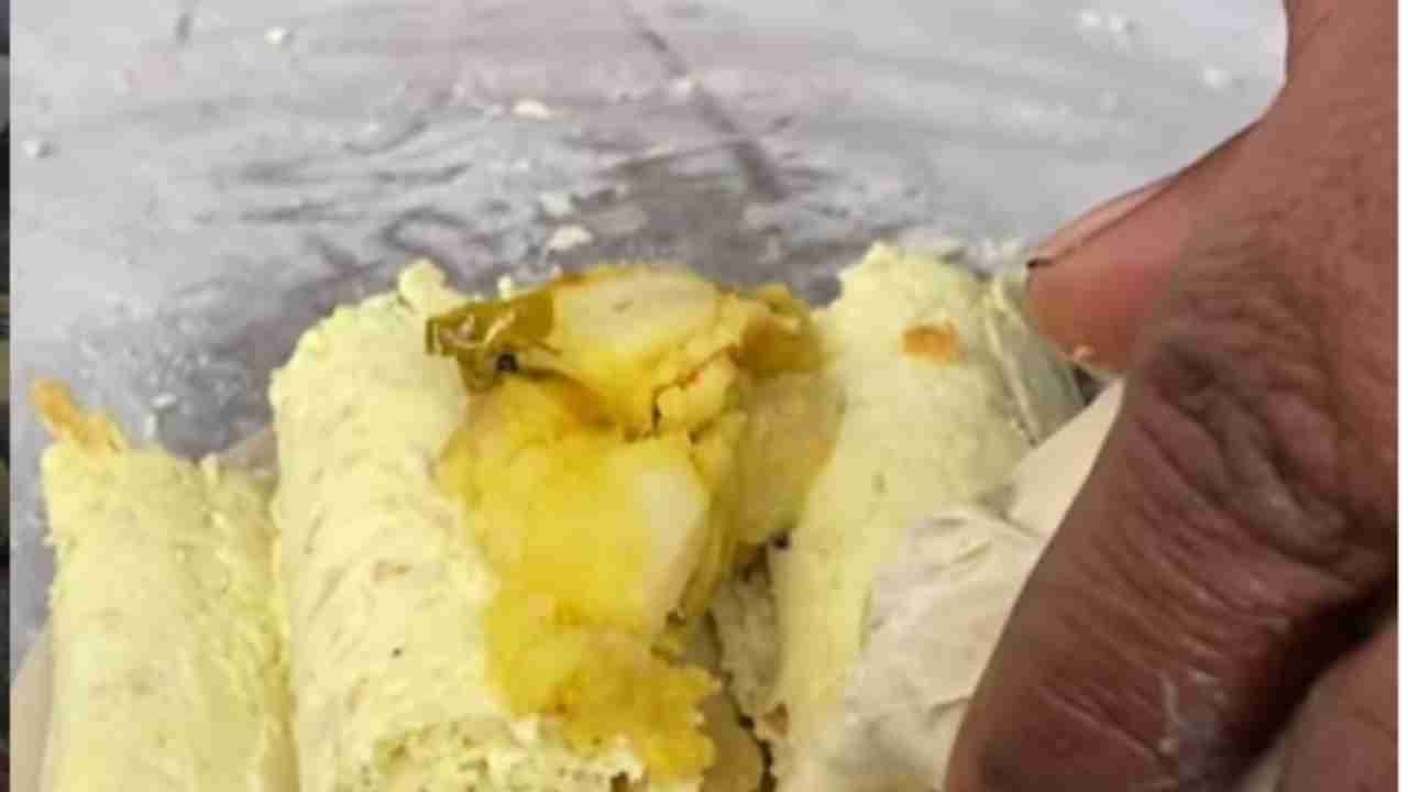 masala dosa ice-cream roll