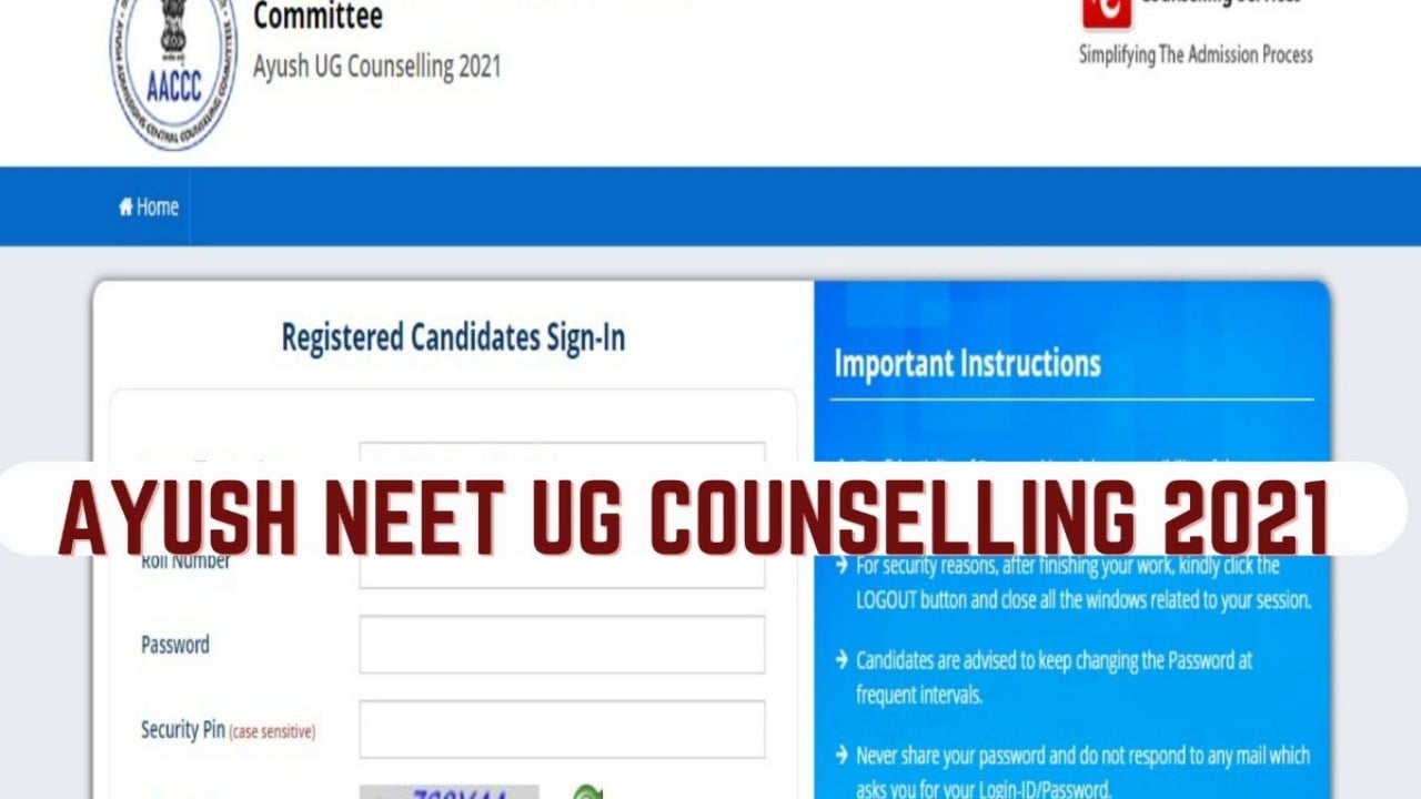 AYUSH NEET-UG Counselling