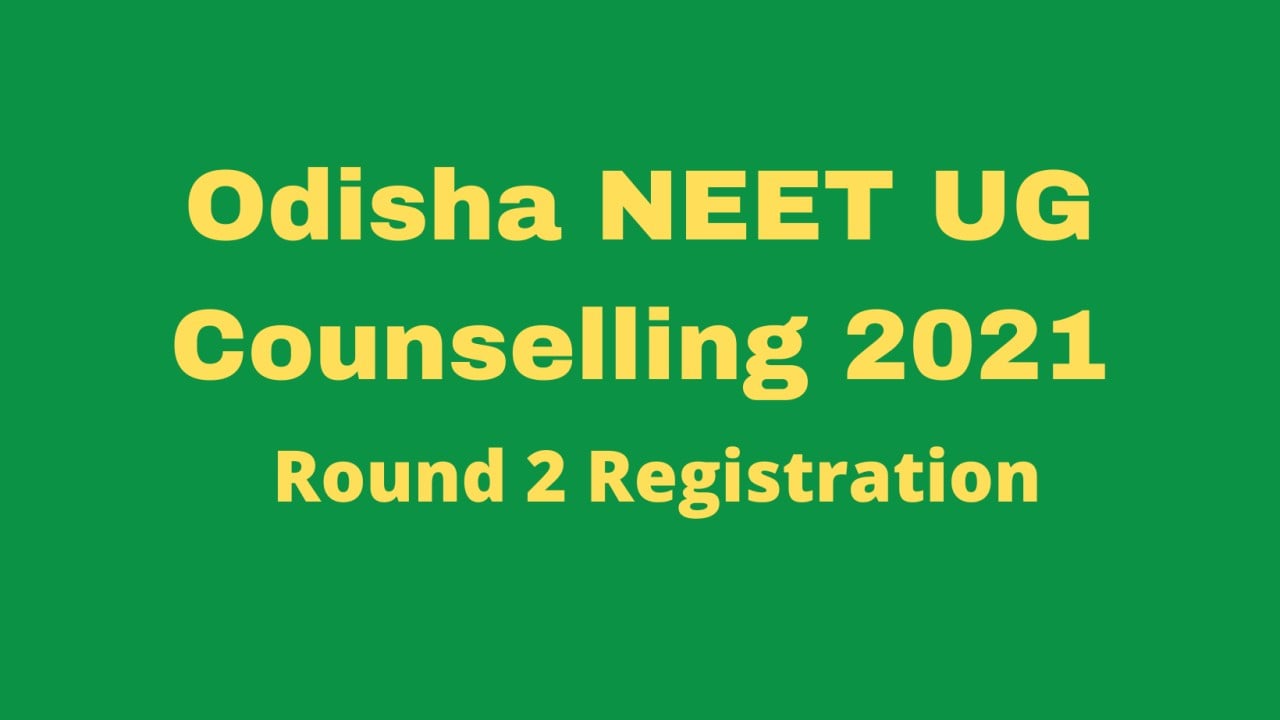 Odisha NEET UG Counselling 2021