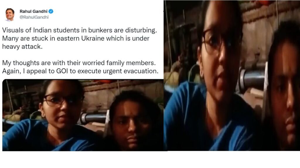 Indian students stuck in bunkers in eastern Ukraine