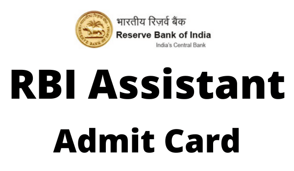 rbi assistant admit card