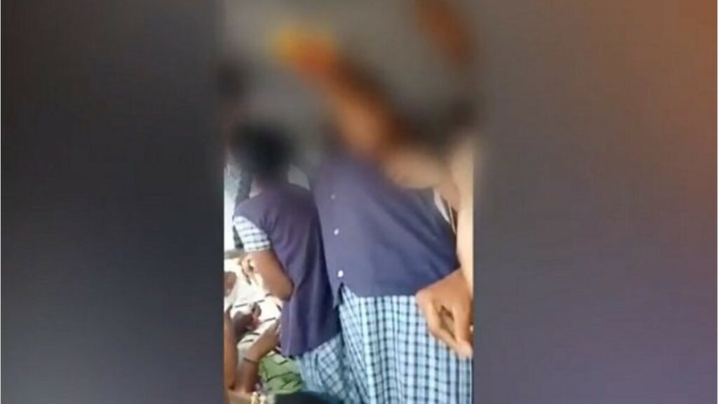 Tamil Nadu school kids drinking beer in a moving bus