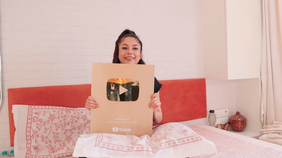 Shehnaaz Gill wins YouTube Gold Play Button