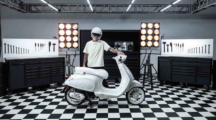 Justin Bieber collaborates with Vespa