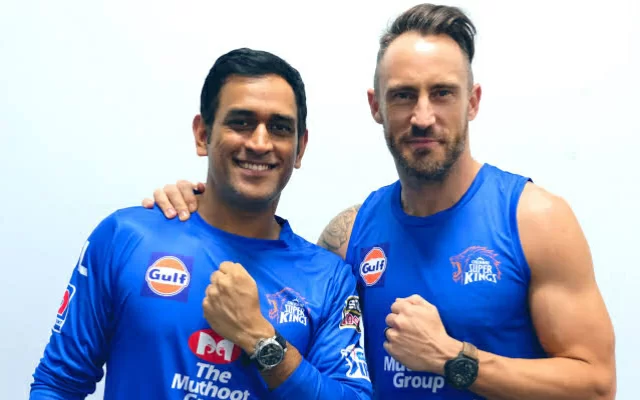 Faf DuPlessis and MS Dhoni