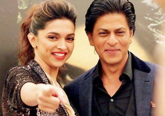 Deepika Padukone and Shah Rukh Khan