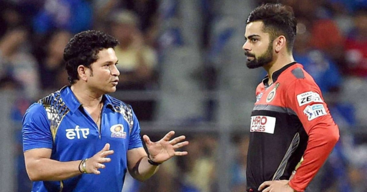 Virat Kohli and Sachin Tendulkar