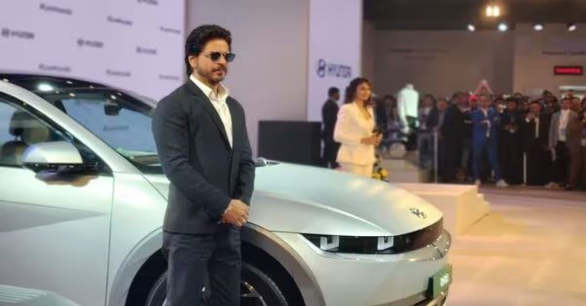 Auto Expo 2023: Shah Rukh Khan launches Hyundai's EV Ioniq-5