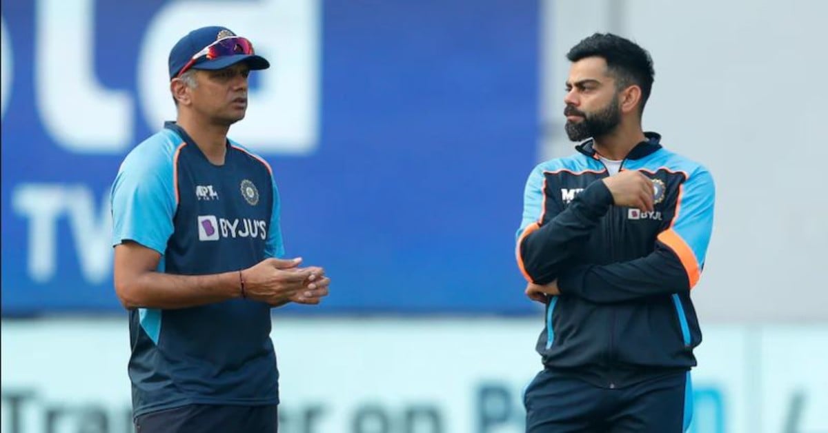 Rahul Dravid and Virat Kohli