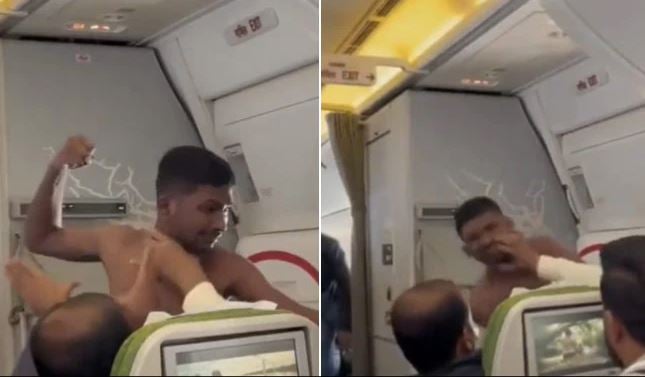 man gets into fight with co-passenger in flight