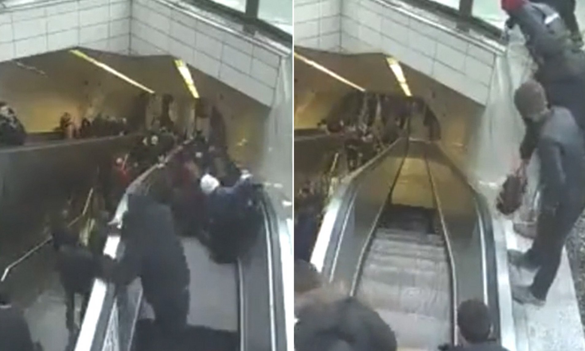 A man was 'swallowed' by a malfunctioning escalator in Turkey