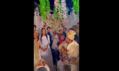 Pakistani groom impresses bride by singing Bollywood song