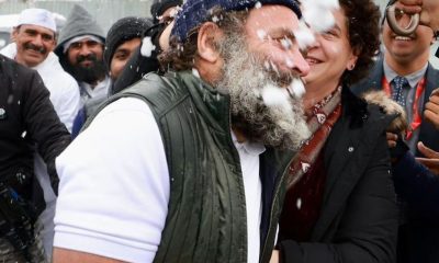 Rahul Gandhi snowball fight with sister Priyanka