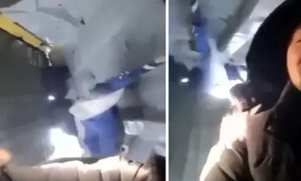 Door opens mid-air in Russian flight, passengers panic | WATCH