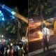 crane collapses during temple festival near Chennai