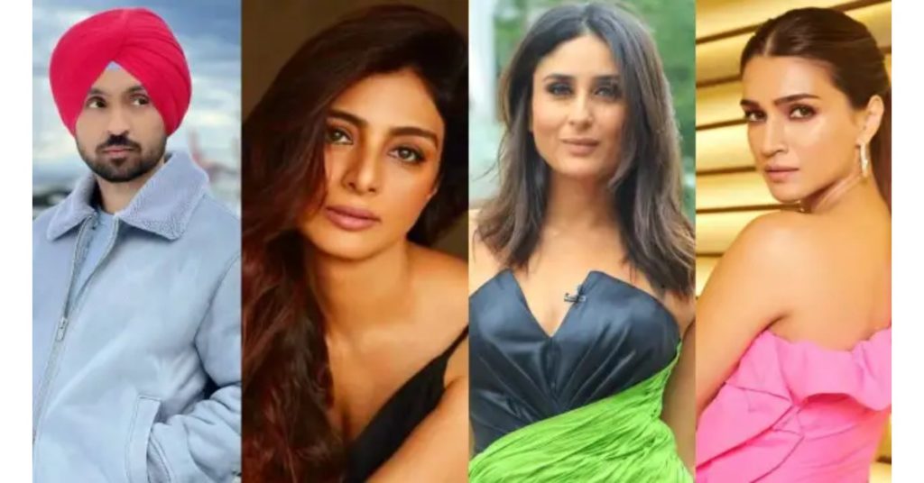 Diljit Dosanjh, Kareena Kapoor Khan, Tabu and Kriti Sanon